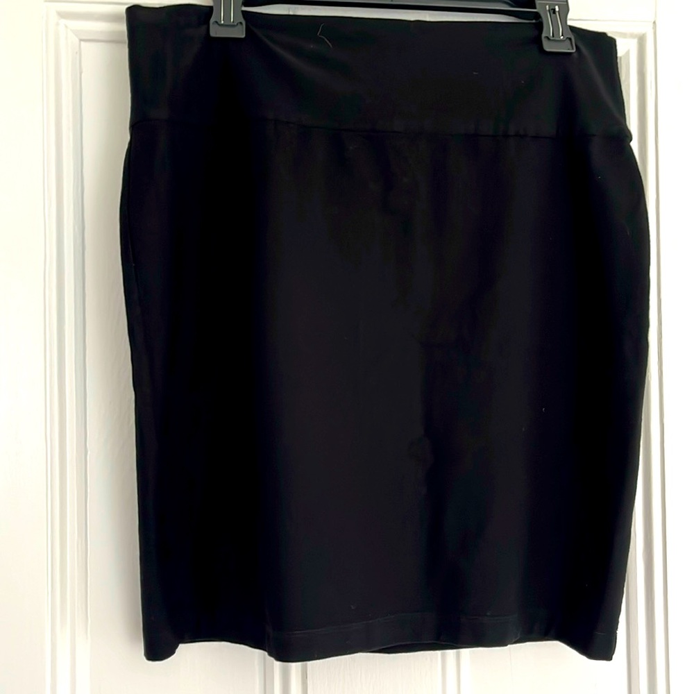 Eileen Fisher Stretch Skirt Black Size PL